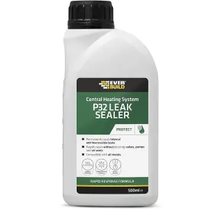 Everbuild P32 Central Heating System Leak Sealer, 500 ml Pack of 12