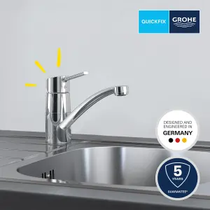 Grohe Swift Chrome effect Kitchen Top lever Tap