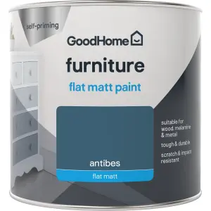 GoodHome Antibes Flat matt Furniture paint, 500ml