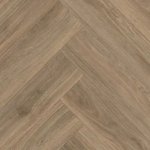 Brown Wood Effect Anti-Slip Vinyl Flooring For Kitchen, Bathroom, LivingRoom, 2.5mm Thick Vinyl Sheet-5m(16'4") X 2m(6'6")-10m²