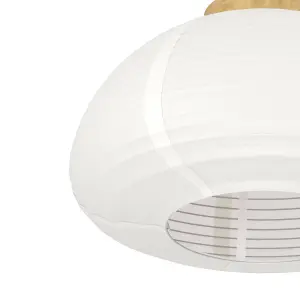 EGLO Summerhill Wood & Paper Vintage Ceiling Light