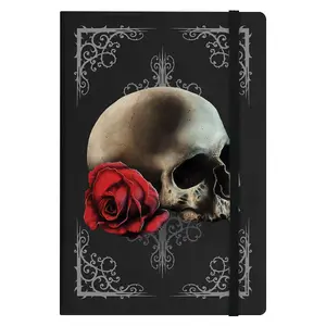 Grindstore Cranial Rose A5 Notebook Black (A5)