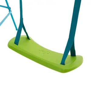 Explorer Blue Metal Climbing Frame Swing Arm