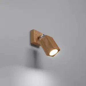 Keke Wood Bronze 1 Light Classic Wall Light