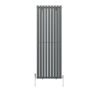 Right Radiators 1800x620 mm Vertical Double D Shape Flat Panel Designer Radiator Anthracite