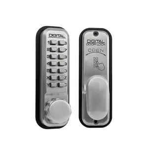 Lockey 2430 Heavy Duty Mechanical Digital Door Lock - Satin Chrome