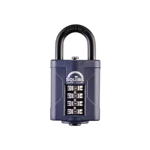 Squire CP40 Black Steel & zinc Combination Padlock (H)70mm (W)40mm