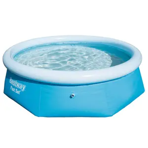 Bestway 3.05m x 0.76m Fast Set Water Paddling Swimming Pool Set with Pump