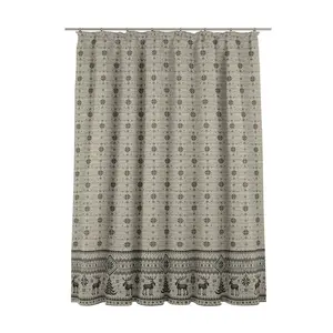 Larissa Synthetic Room Pencil Pleat Curtain, single Panel, opaque Cream / 135 W x 145 D cm