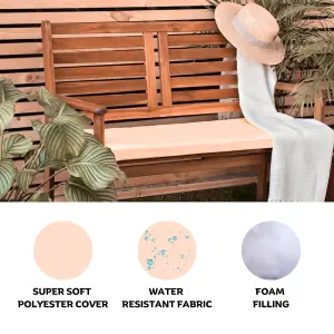 Cream Garden Bench Seat Cushion Non Slip Comfortable Patio Bench Cushions Swing Cushions