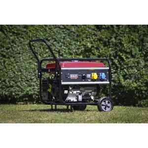 5500W Petrol Generator - 4-Stroke 13hp Engine - 25L Fuel Tank- 11 Hour Run Time