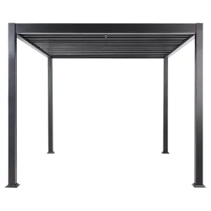 Beliani Modern Pergola Black FORNOLI