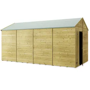 Store More Tongue and Groove Apex Shed - 16x8 Windowless