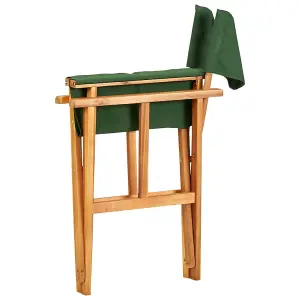 Berkfield Director's Chairs 2 pcs Solid Acacia Wood Green