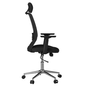 Clifton office chair with wheels in black