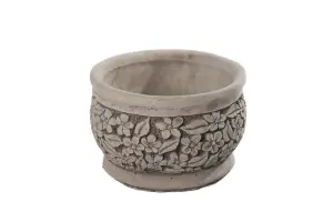 Ornate Flower and Leaf design Planter