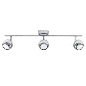 ValueLights Mini Retro 3 Way Eyeball Chrome Spotlight