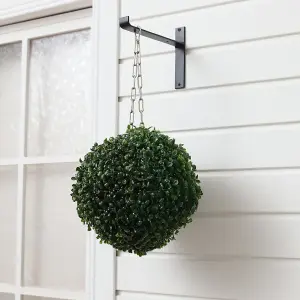 Artificial Boxwood Ball Topiary Trees Potted Decorative Plant Outdoor and Indoor Décor (28cm)