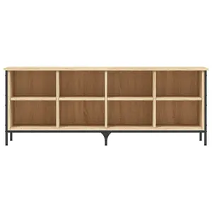 Berkfield Shoe Cabinet Sonoma Oak 131x35x50 cm Engineered Wood