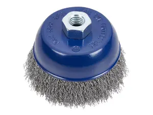 BlueSpot Tools Steel Wire Cup Brush 100mm M14 X 2