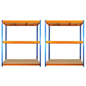 2 Bays of 3 Tier ULTRA HEAVY DUTY Storage Racking 1800h x 1500w x 450d mm 350kg