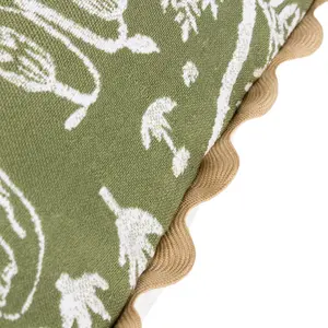 Frida Green Square Throw Cushion Covers