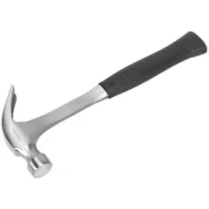 16oz Claw Hammer with Rubber Grip - Durable Drop Forged Steel for DIY Projects