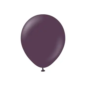 Kalisan Latex Plain Balloons (Pack of 100) Plum (One Size)