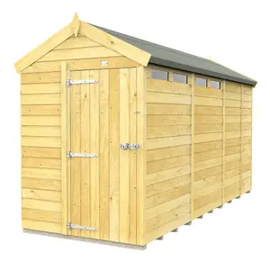 DIY Sheds 5x13 Apex Security Shed - Single Door