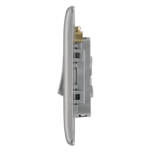 BG Brushed Steel 20A 2 way 3 gang Light Switch