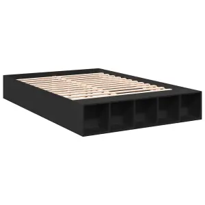 Berkfield Bed Frame without Mattress Black 160x200 cm