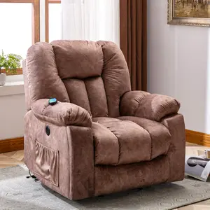 Power Massage Lift Recliner Chair with Heat and Message Single Sofa with Safety Motion Reclining Mechanism