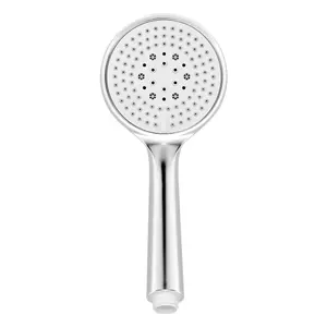 GoodHome Cavally White Chrome effect 3-spray pattern Shower head