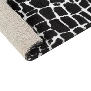 Area Rug 300 x 400 cm Black and White PUNGE