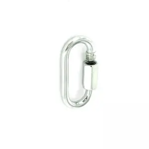 Securit Zinc Plated Quick Link (Pack Of 2) Silver (6mm)