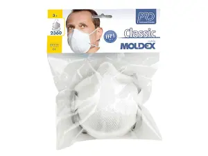 Moldex 236012 Classic FFP1 NR D Non-Valved Mask Pack Of 3 MOL236012