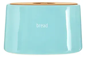 Maison by Premier Fletcher Blue Ceramic Bread Crock