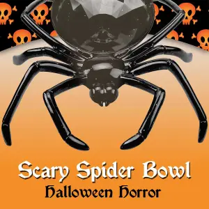 Halloween Sweet Bowl - Spider Bowl Scary Halloween Party - 24cm Black