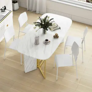 COSTWAY Dining Chair Set of 4 Armless Side Chairs Stackable Kitchen Chairs