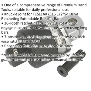 Replacement 1/2" Sq Drive Knuckle Joint for ys01804 Breaker Bar