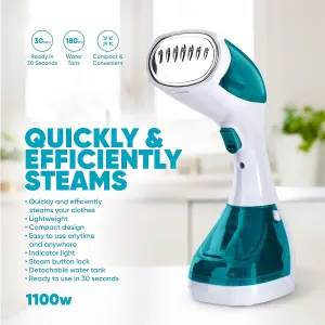 Clothes Steamer Handheld Garment Clothing Home Compact 180ml Detachable