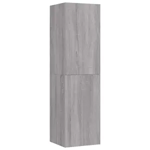 Berkfield Wall-mounted TV Cabinet Grey Sonoma 30.5x30x110 cm