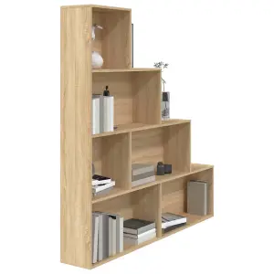 Berkfield Book Cabinet/Room Divider Sonoma Oak 155x24x160 cm Engineered Wood