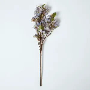 Homescapes Blue Orchard Blossom Flower Single Stem 64 cm