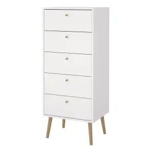 Cumbria Narrow Chest with 5 Drawers