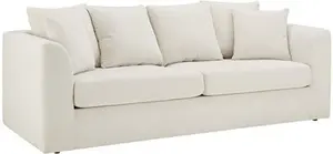 DUSK Melbourne 3 Seater Sofa - Ivory - Chenille