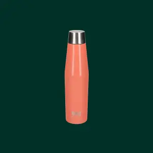 BUILT Stainless Steel Water Bottle Insulated 540ml Sports Orange Travel Flask