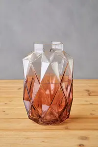 Interiors by Premier Brice Small Pink Glass Vase