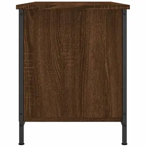 Berkfield TV Cabinet Brown Oak 100x40x50 cm Engineered Wood