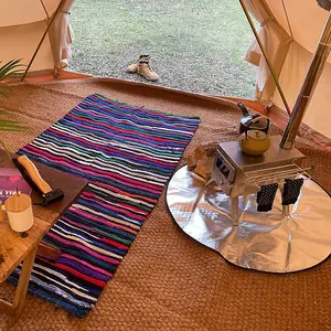 5m Bell Tent Fireproof With Stove Hole & Flap